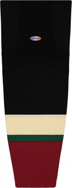 Athletic (AK) Knit Athletic Knit (AK) HS2100-825 2018 Arizona Coyotes Kachina Black Mesh Ice Hockey Socks