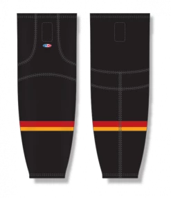 Athletic (AK) Knit Athletic Knit (AK) HS2100-894 2021 Calgary Flames Reverse Retro Black Mesh Ice Hockey Socks