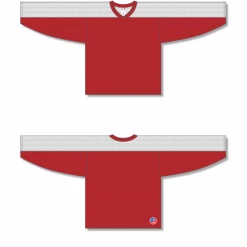 Athletic (AK) Knit Athletic Knit (AK) LB153Y-208 Youth Red/White Box Lacrosse Jersey Hockey