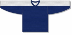 Athletic (AK) Knit Athletic Knit (AK) LB153Y-216 Youth Navy/White Box Lacrosse Jersey
