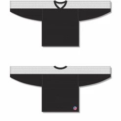 Athletic (AK) Knit Athletic Knit (AK) LB153Y-221 Youth Black/White Box Lacrosse Jersey Hockey