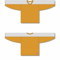 Athletic (AK) Knit Athletic Knit (AK) LB153Y-236 Youth Gold/White Box Lacrosse Jersey