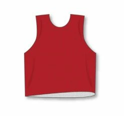 Athletic (AK) Knit Athletic Knit (AK) LF302A-208 Adult Reversible Red/White Field Lacrosse Jersey