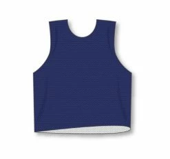 Athletic (AK) Knit Athletic Knit (AK) LF302A-216 Adult Reversible Navy/White Field Lacrosse Jersey Hockey