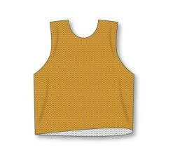 Athletic (AK) Knit Athletic Knit (AK) LF302Y-236 Youth Reversible Gold/White Field Lacrosse Jersey