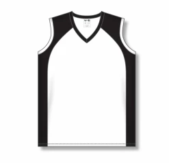 Athletic (AK) Knit Hockey Athletic Knit (AK) LF601L-222 Ladies White/Black Field Lacrosse Jersey