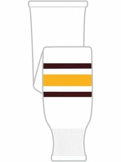 K1 Sportswear University Of Minnesota Golden Gophers S734 White Knit Ice Hockey Socks