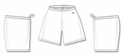 Athletic (AK) Knit Athletic Knit (AK) BAS1300Y-000 Youth White Baseball Shorts