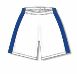 Athletic (AK) Knit Athletic Knit (AK) BS9145Y-207 Youth White/Royal Blue Pro Basketball Shorts