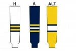 Modelline Knit Ice Hockey Socks - University Of Michigan Wolverines (New)