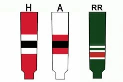 Modelline Knit Ice Hockey Socks - New Jerseys Devils